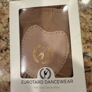 Eurotard Dancewear Tan Half Sole Dance Shoe